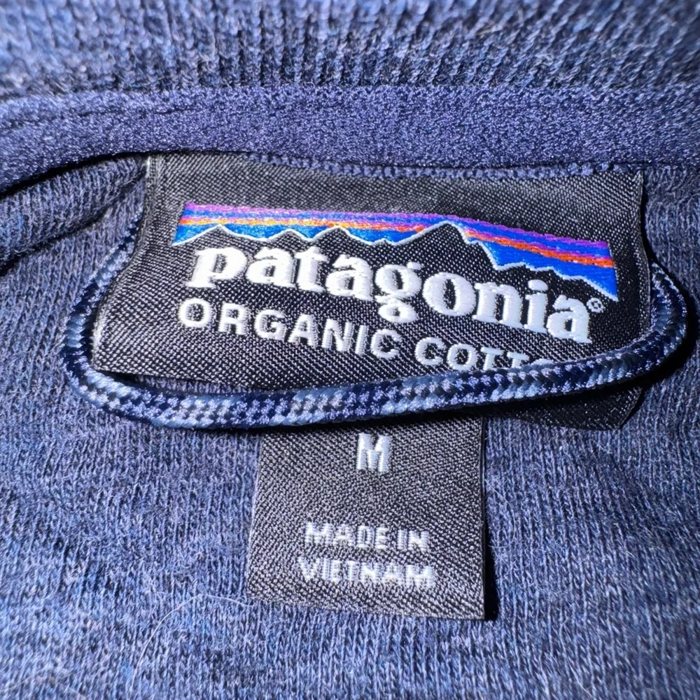 Patagonia Blue Quilted Long Sleeve Tunic Top, Size M - Picture 2 of 4